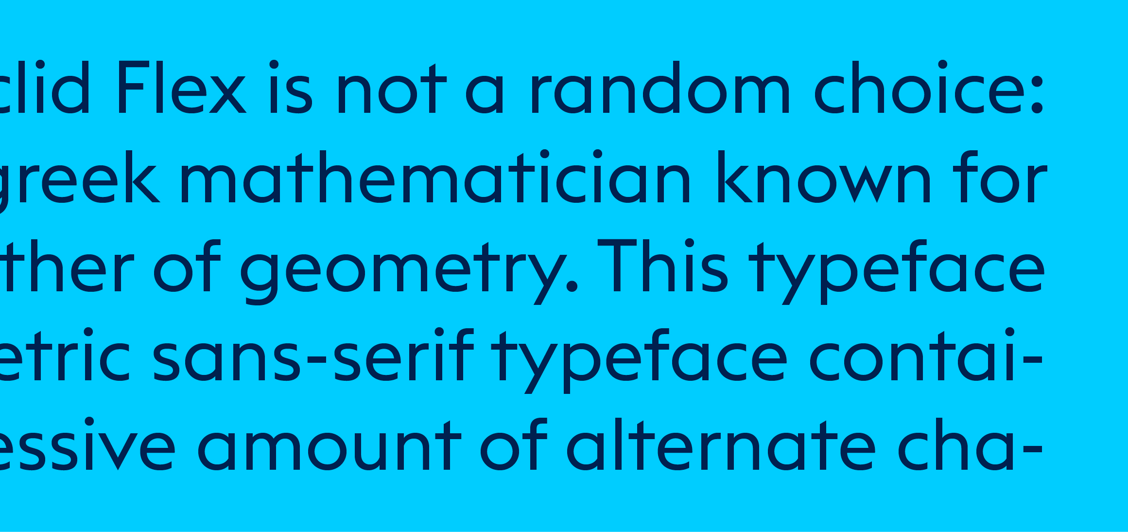 geometry font